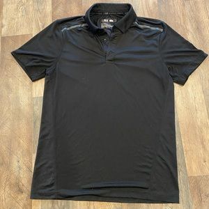 Men’s black polo shirt